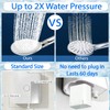 RINBOU Foam Shower Head with Dual-Mode Foam/Clear Water Spray, High