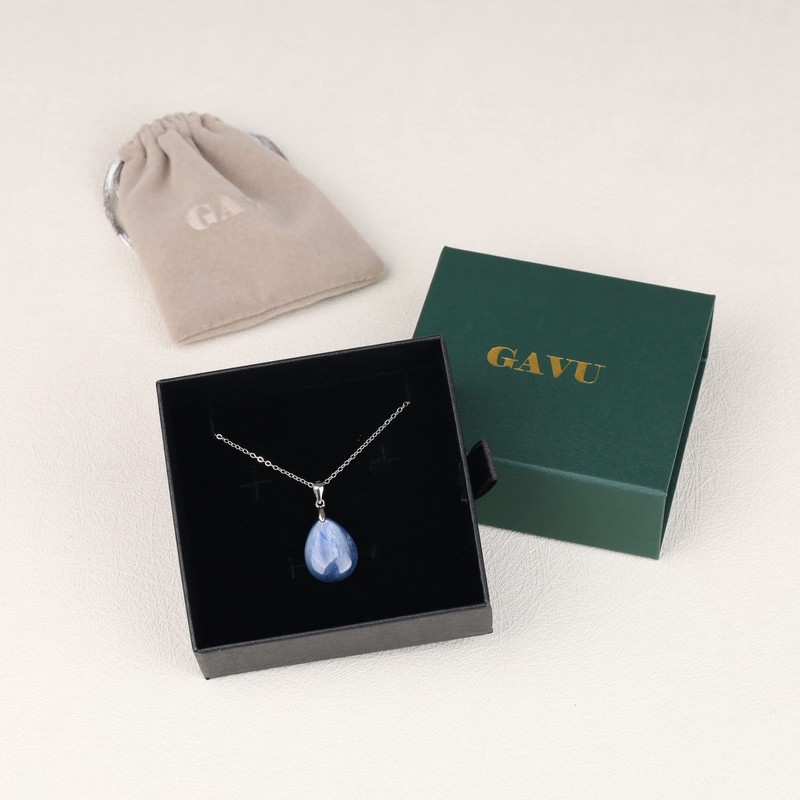 GAVU - Collar de plata de ley 925 con forma