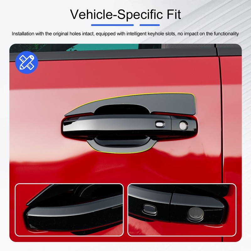 CZmenghe 12PCS Door Handle Cover Compatible with 2019-2025 Chevy Silverado