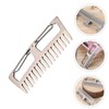 Outanaya Outdoor Comb Tool Titanium Alloy Anti-static Comb Keychain Ring