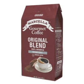 Marcella Original Blend 100% Arabica Gourmet Medium Roast Ground Coffee 32oz Bag