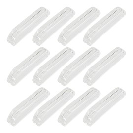 bociloy 12Pcs 2.75 Inch Transparent Acrylic Glass Door Handle Pulls, Mini Clear Acrylic Drawer Knobs Pull Handles for Glass Look Cupboard Cabinet Box Case Crafts