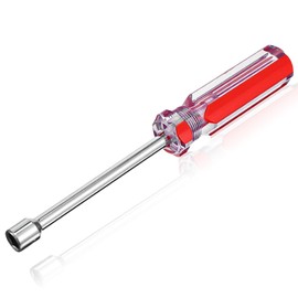BOHUIZ 5/16 Inches Hex Socket Wrench Screwdriver, High-Carbon Steel Hex Nut Driver with 3.7 Inch Hollow Shaft and Cushion Grip Handle for DIY, Hand-Making, Repairs