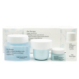 The Face Shop The Therapy Vegan Moisture Blending Cream 60+60ml Set / 더페이스샵 더테라피 비건 수분 블렌딩크림 60+60ml 세트