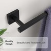 YACVCL Towel Bar Matte Black, 13.9 Inch Towel Holder Bathroom,
