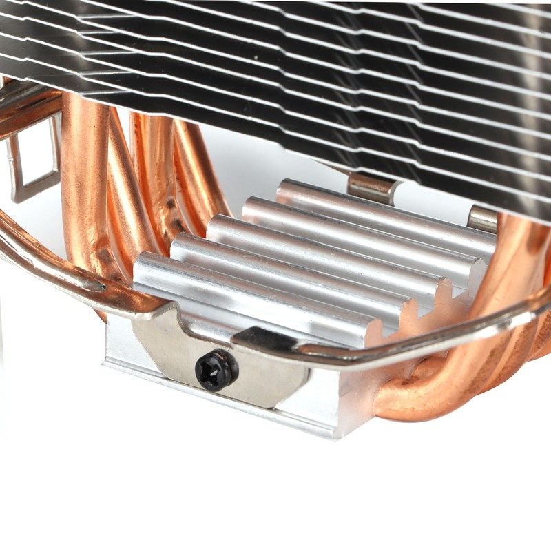 CPU Fan 4 Pure Copper Heat Pipes Mute Heatsink with