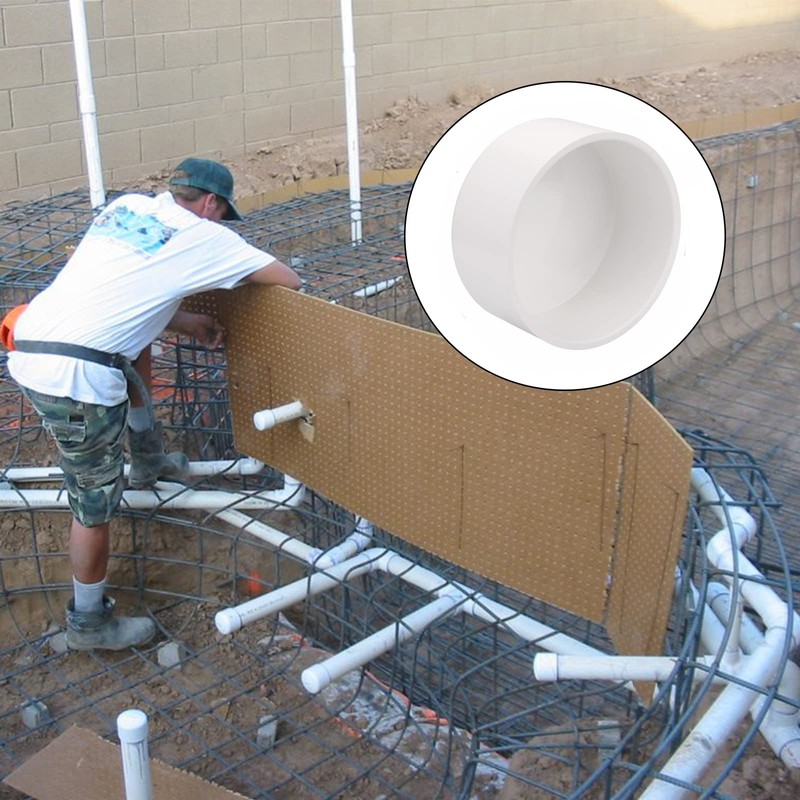 6" PVC Pipe End Cap Fitting Schedule 40 Furniture Grade