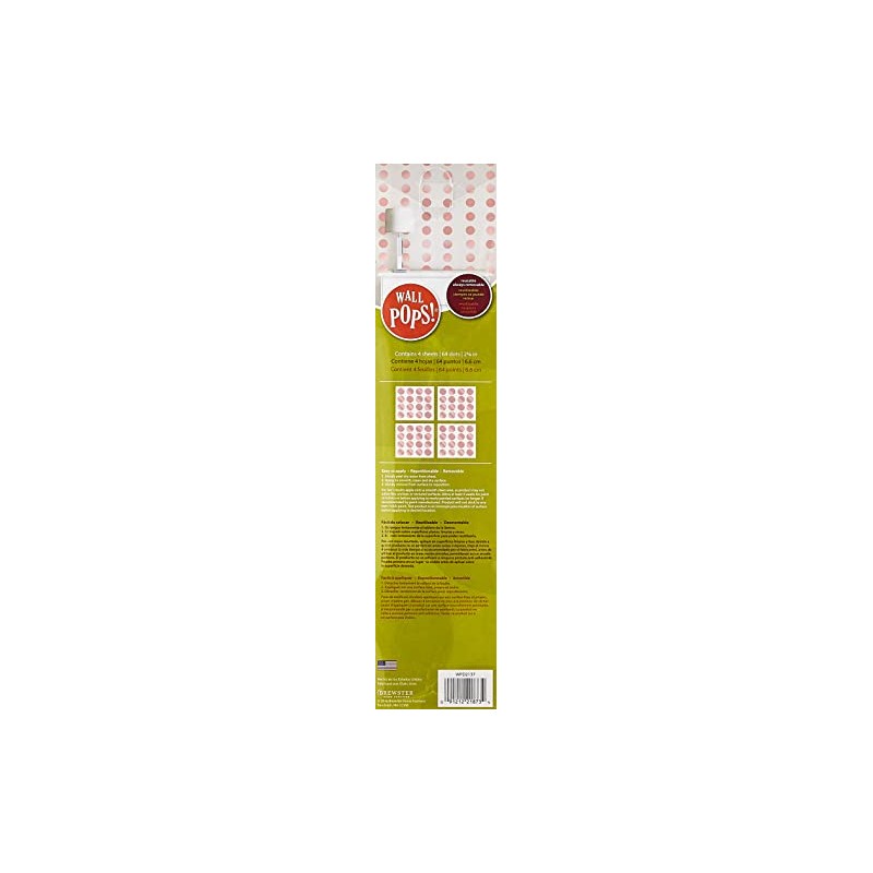 WallPops WPD2137 Metallic Effect Rose Gold Dots Decal - Metallic