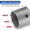 MAXAZTEX Dry Core Drill Bit Set for Concrete 6 Pieces
