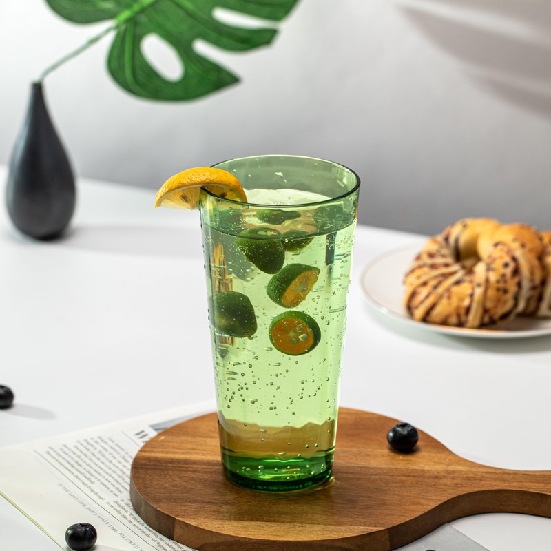 KOXIN-KARLU Mixed Drinkware 26-ounce Plastic Tumbler Acrylic Water Glasses, set