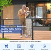 Zylorix 42" T304 Stainless Steel Cable Railing Post Black(Post 41"x2"x2"),