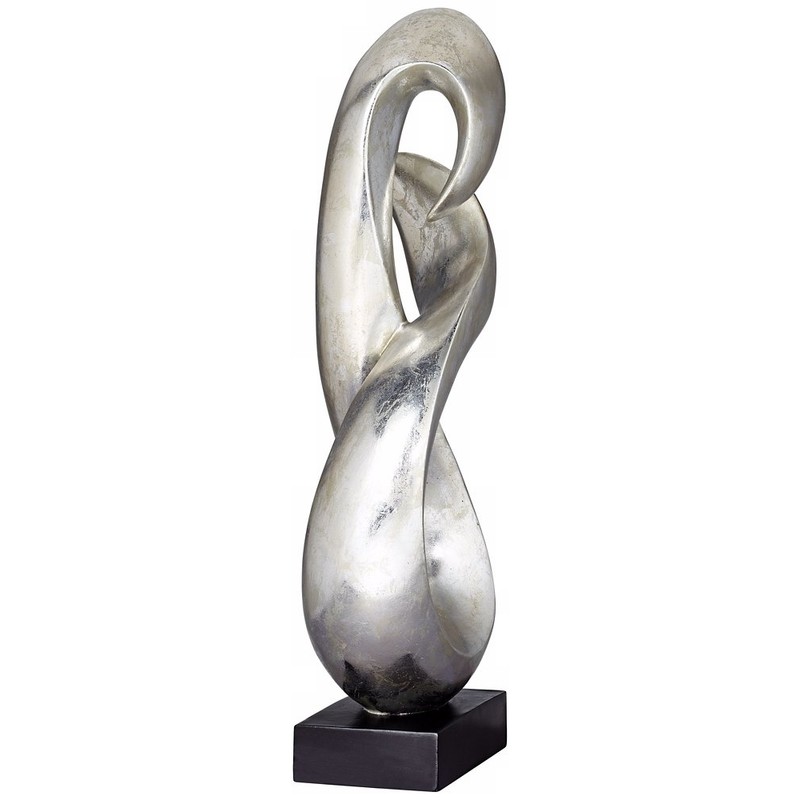 Studio 55D Open Infinity 24 1/2" High Silver Finish Modern