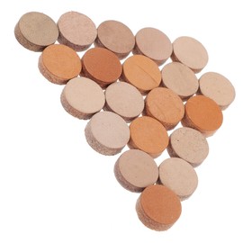 KOMBIUDA Leather Billiard Tips 30pcs Pool Replacement Tips Billiard Necessities