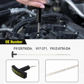 F81Z-6750-DA Engine Oil Dipstick Compatible with 1999 2000 2001 2002 2003 Ford F250 F350 F450 F550 Excursion 7.3L Diesel Stainless Steel Oil Level Indicator