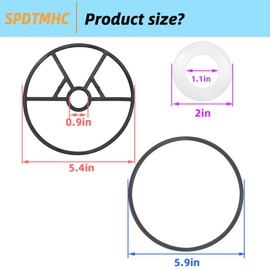 SP0714T Pool Filter Valve Seal Gasket Kit Fit for Vari-Flo SP0714T XL Valve SPX0714CA Black O-Rings Gasket Pool Pump Replacement Sand Filter Parts