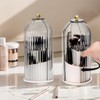 Primst Makeup Brush Organizer, Rotating Makeup Brushes Storage with Lid,