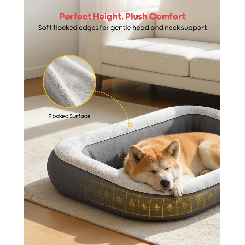 QPAU 36 in Inflatable Dog Bed for Home Travel and