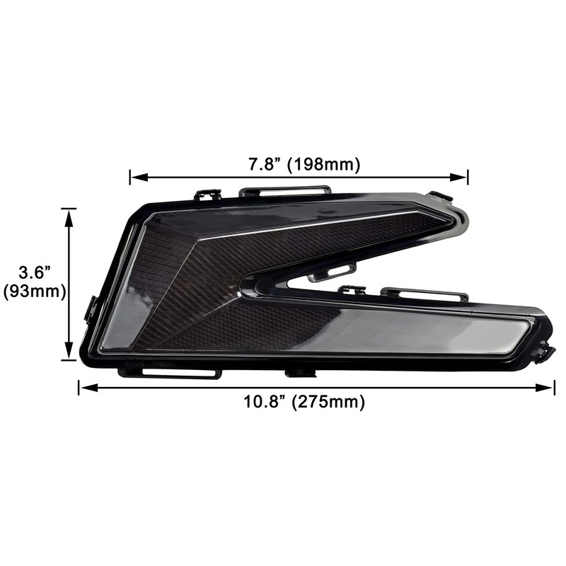 SAUTVS LED Taillights Assembly for Can Am X3, Rear Tail