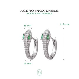 Clepsidra® Aretes para mujer acero inoxidable de moda. Regalos y joyeria para dama elegante. Accesorios para mujer, pendientes ideales para regalar en cumpleaños, bodas y aniversarios. Earings Jewelry