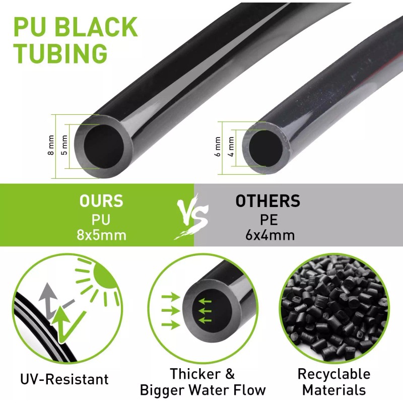 HIRALIY 45.9 FT. Automatic Self Watering Drip Irrigation System Kit