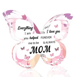 Gifts for Mom Birthday Mothers Day Gifts for Mom Birthday Gift for Mommy Butterfly Decorations Acrylic,Mother's Day for Mommy Gift for Mother Birthday Moms Presents from Daughters Sons Thanksgiving