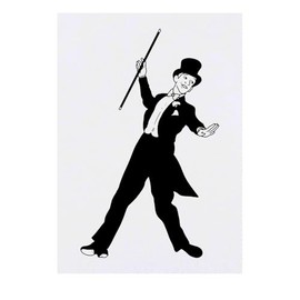 'Tap Dancer' Temporary Tattoo - Water Resistant, Skin-Safe, Non-Toxic Transfer (TO00085181)