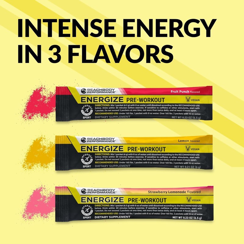 BODi Energize Pre Workout Powder - Beta-Alanine, Quercetin & Low-Dose