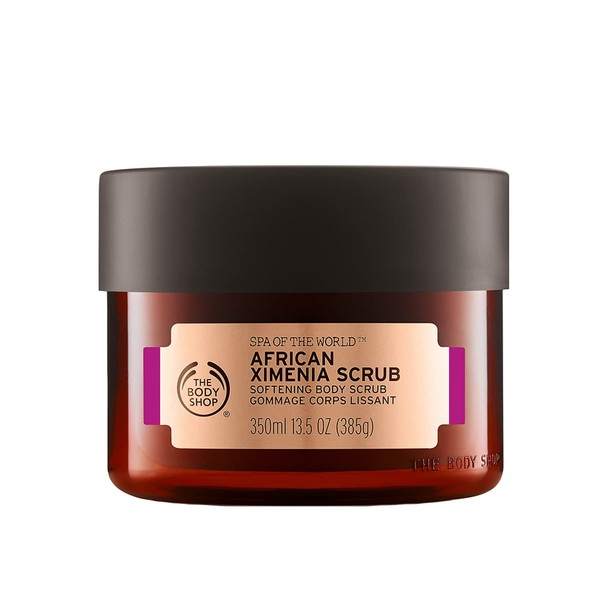 The Body Shop Official African Softening Body Scrub, 11.8 fl oz (350 ml), Authentic Product