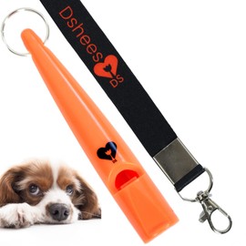 Dshees Dog Training Set is perfect combination of Two Dog Whistles For Recall With One Whistle Lanyard And One Dog Clicker. Dog Whistle To Stop Barking And Clickers For Dog Training, Puppy Training.