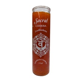 Generic Sacral Chakra 7 Day Orange Candle