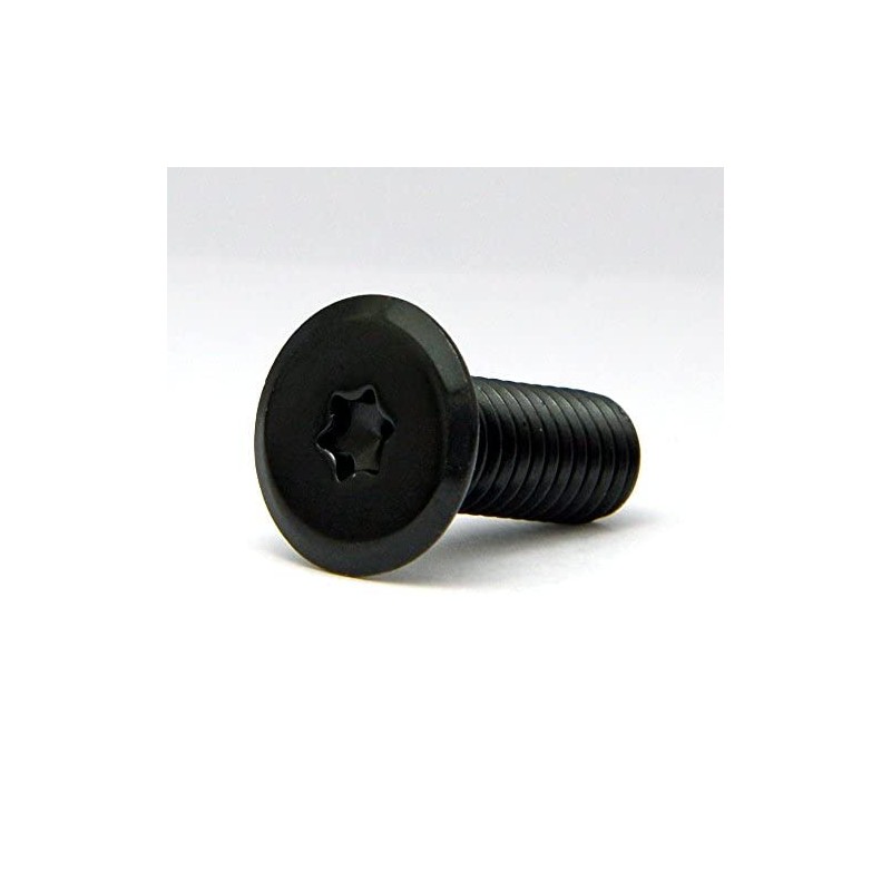 License Plate Bolts Flat Type Aluminum (Black) 3 Pieces &