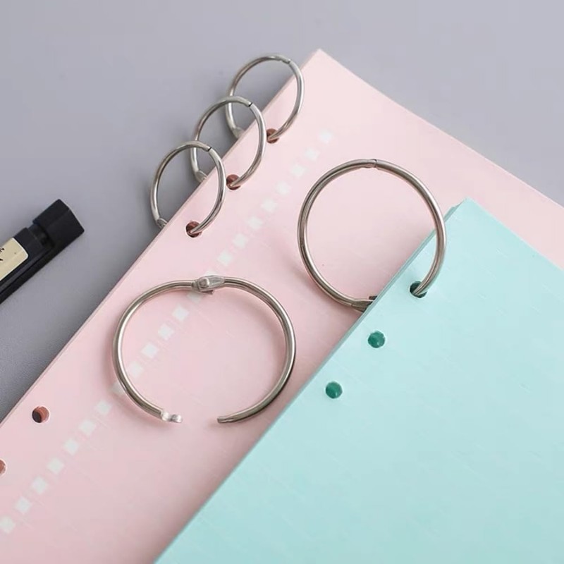 20Pcs Binder Rings Metal Book Ring 1inch Loose Leaf Binders
