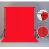 LYLYCTY 8x10FT Red Screen Backdrop for Photography Red Photo Booth