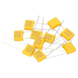 PATIKIL Safety Capacitors, 10 Pack 0.01uF AC 310V 10mm Pin Pitch 13x11x5mm Polypropylene Film Capacitor Assortment Kit for DIY Electronic Products
