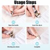 Pack of 2 Bed Sheet Tensioners, Adjustable, Elastic Bed Sheet