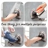Grey ABS Shower Foot Rest - Suction Cup Wall-Mounted Leg