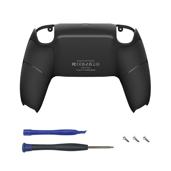 CHARM FOCUS Back Shell Grip Cover for PS5 Controller, Soft