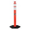 SH 3 Postes Vial Naranja Delimitador 2 Reflejante Base 1.20