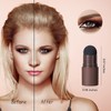 Sello de Cejas Bluemega reutilizable – acabado natural marrón