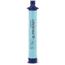 LifeStraw Personal Water Filter for Hiking, Camping, Travel, and Emergency Preparedness - Color: Blue, Amount: 4
