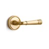 SORWDUERM 1 Pack Gold Door Lever Passage Door Levers Brushed