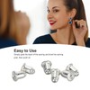 Replacement 925 Silver Earring Backs, Secure Clasp Stud Earrings, Hypoallergenic,