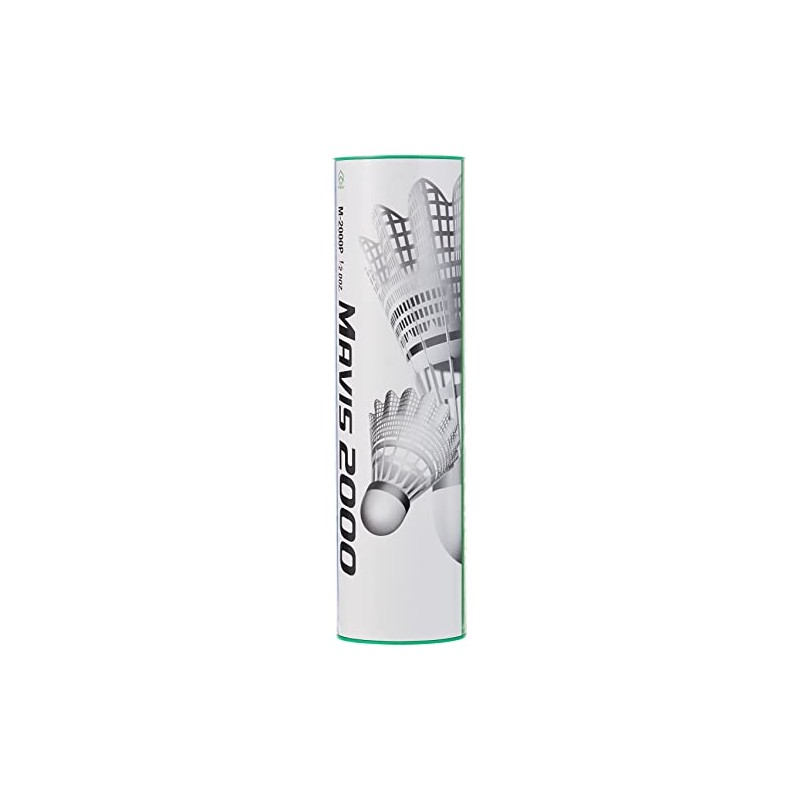 YONEX Mavis 2000 Badminton Shuttlecocks (Tube of 6), 78-Medium-Blue
