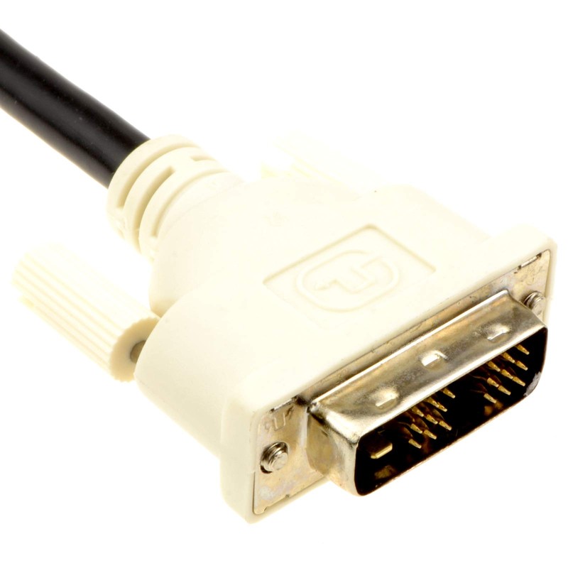 kenable DVI PC/Laptop Monitor Display Cable 18+1 Male Plugs with