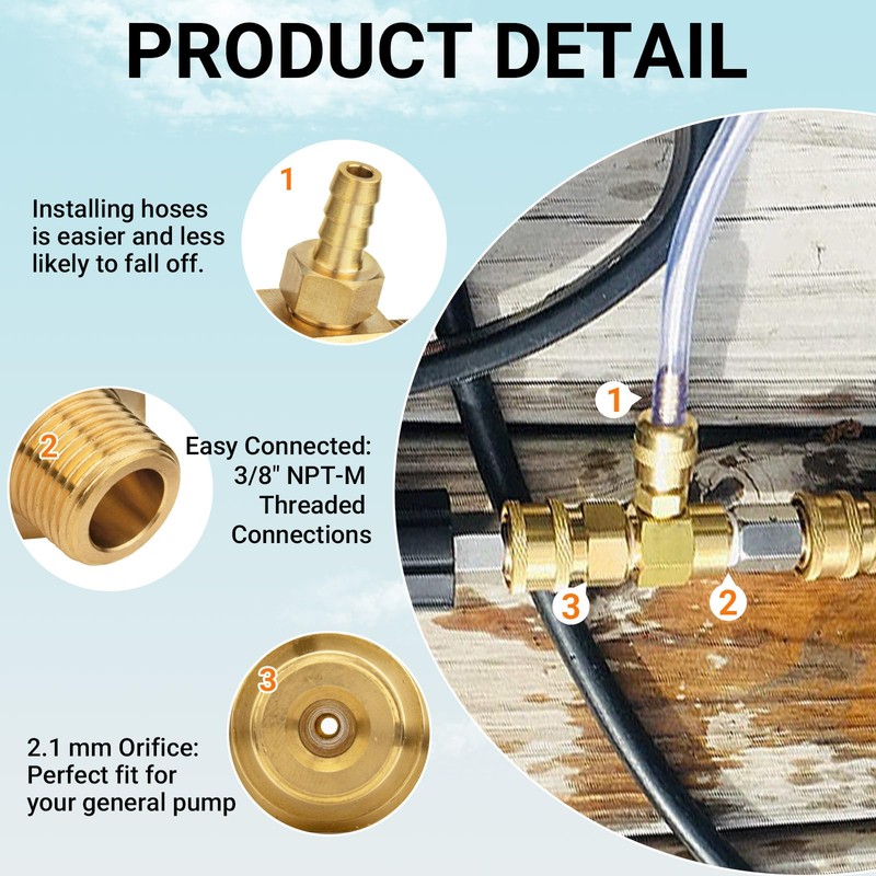 Dimakung 3-5 Gpm Chemical Injector 100775 for General Pump, 2.1