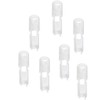 Weddecor White Plastic Cord Stopper Zipper Pull Lock for Clothing,
