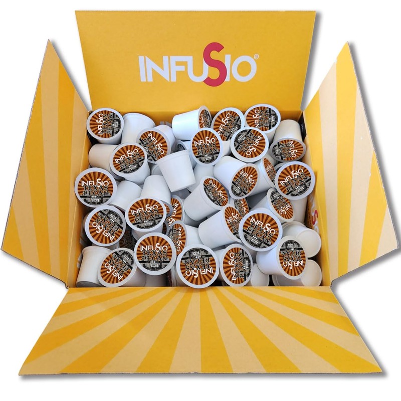 InfuSio Texas Pecan Coffee pods, Single Serve Coffee Pods for
