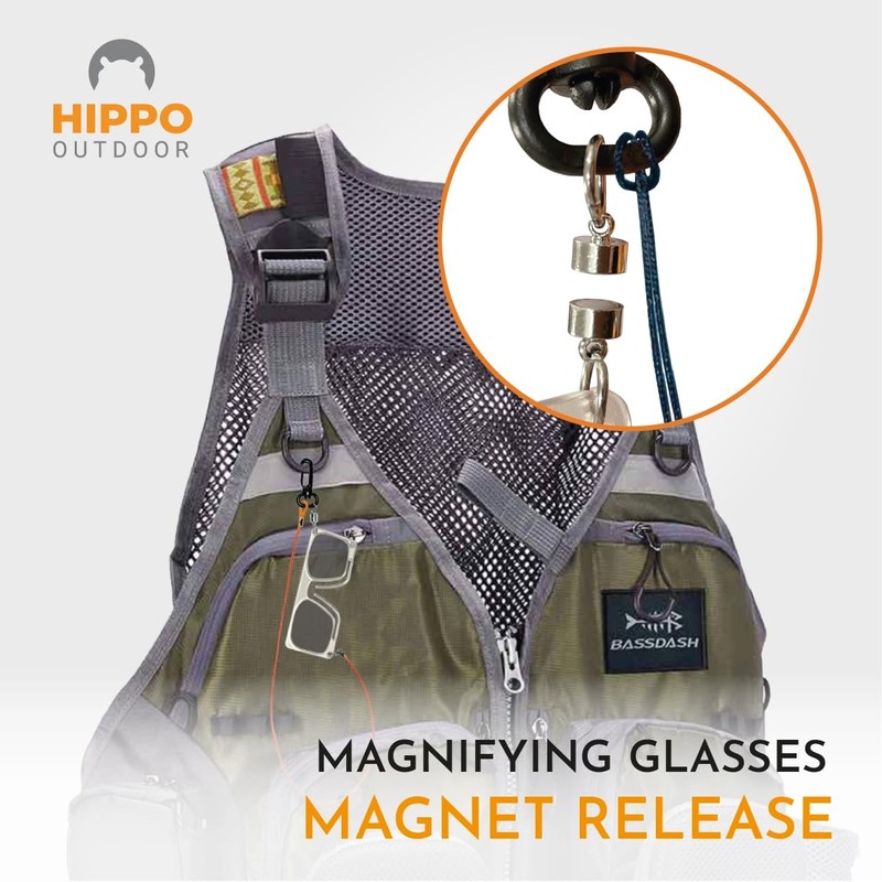HIPPO OUTDOOR Fly Fishing Sport Glasses with magnet release -