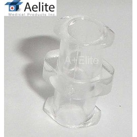 A+Elite Female Luer Lock to Female Luer Lock Syringe Connectors Adapters 20/PK Autoclaveable Polycarbonate Non-Sterile Rapidfill FLL to FLL