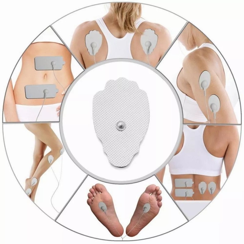 Lostrain Almohadillas De Electrodos Para Electroestimulador 20 Piezas